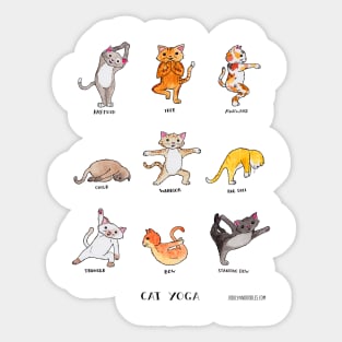 Cat Yoga Sticker